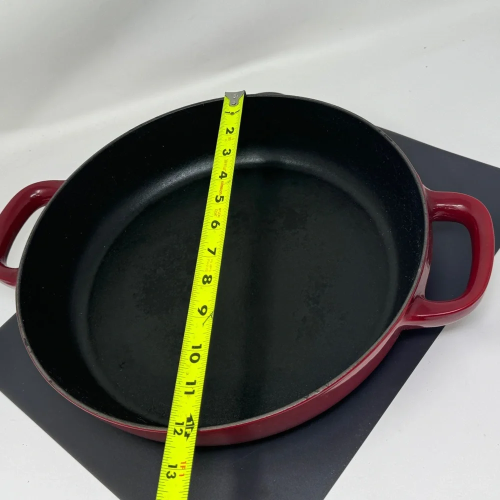 Williams sonoma Staub red cast iron 12 inch double handles